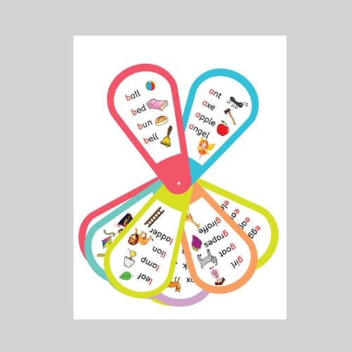 English Alphabet Fan image