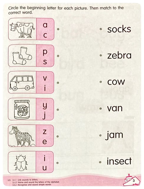 Alphabet Activity Book 2 inside view