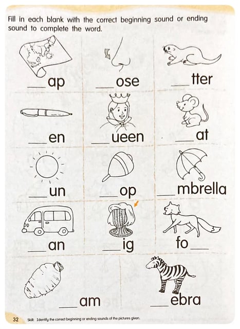 Phonics Activity Book 1 inside view
