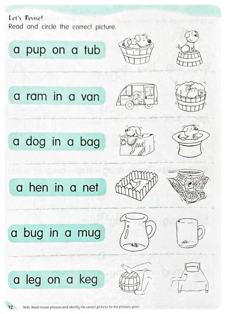 Phonics Activity Book 2 inside view