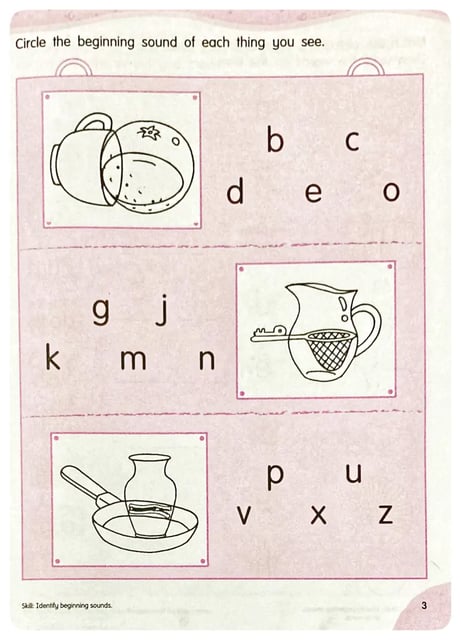 Phonics Enrichment Book A inside view