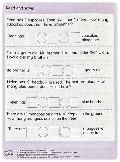 Maths Activity Book 4 inside view