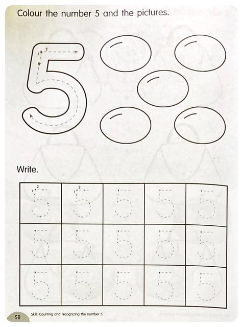 Nursery Maths 1 inside view