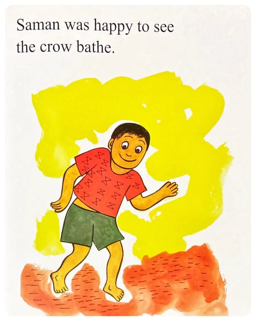 Crow had a Bath inside view