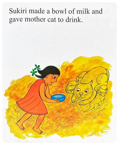 Milk for Mother Cat inside view