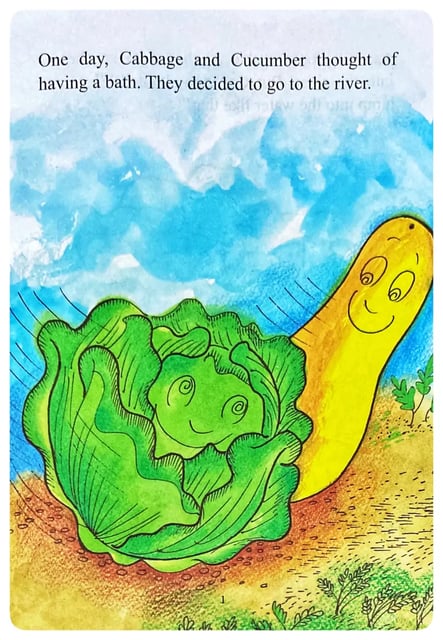 Veggies Go Bathing inside view