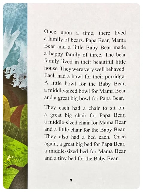 Goldilocks and the Three Bears inside view