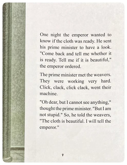 The Emperor’s New Clothes inside view