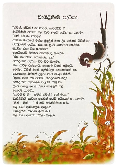 වැහිළිහිණි පැටියා | Wehilihini Patiya inside view