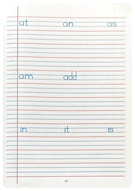 My Copy Writing For Grade 1 A5 inside view