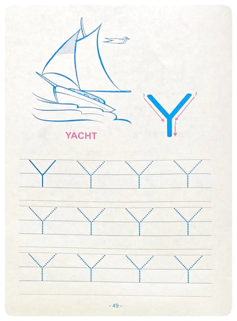 Alphabet Writing Practice Capital Letters inside view