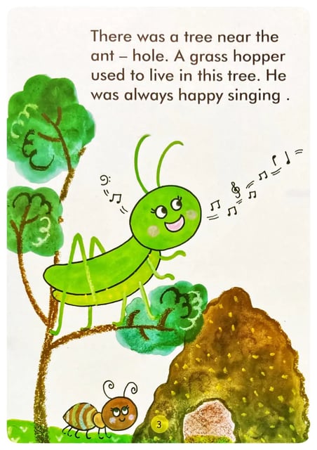The Singing Grasshopper inside view