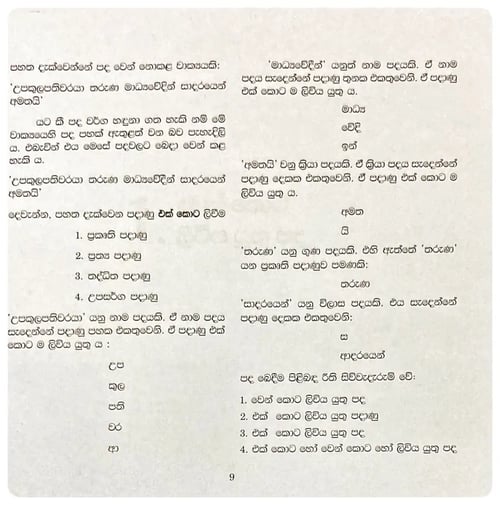 පද බෙදීම | Pada Bedima inside view