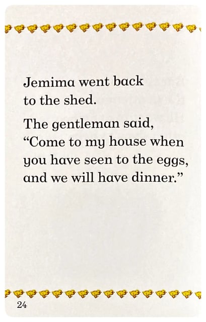 The Tale of Jemima Puddle Duck inside view