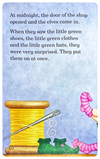 The Elves and the Shoemaker inside view