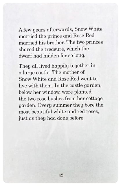 Snow White and Rose Red inside view