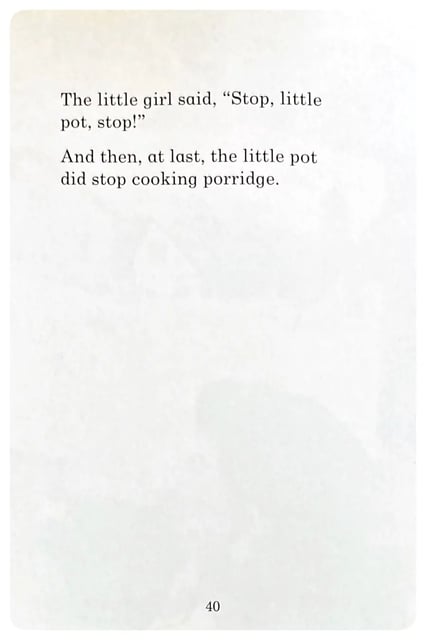 The Magic Porridge Pot inside view