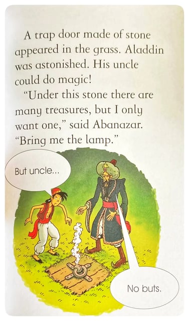 Aladdin and his Magical Lamp inside view