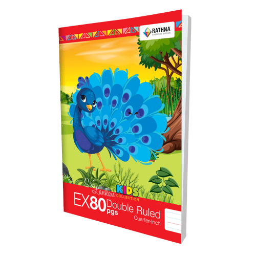 Rathna EX 80 Pgs Double Ruled Quarter Inch Book cover