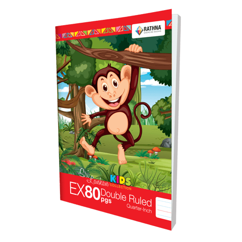 Rathna EX 80 Pgs Double Ruled Quarter Inch Book image