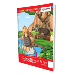 Rathna EX 80 Pgs Single Ruled Half Inch Book