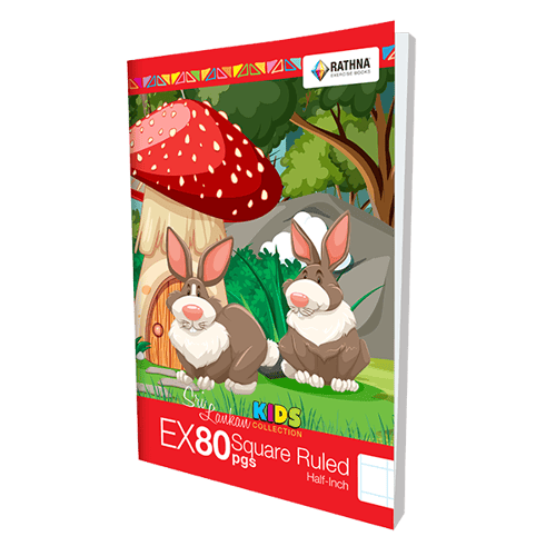 Rathna EX 80 Pgs Square Ruled Half Inch Book inside view