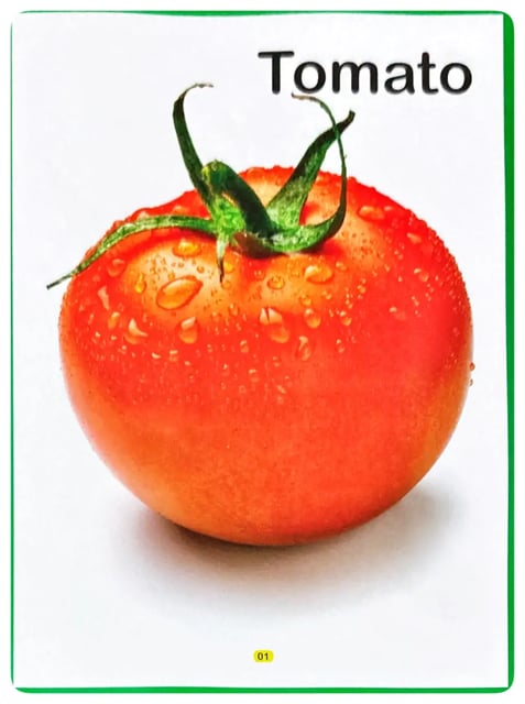 My First Picture Book of Vegetables inside view