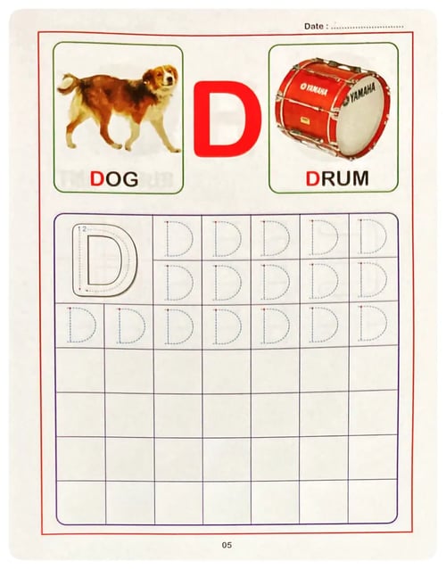 My First Preschool Picture Book Writing ABC inside view
