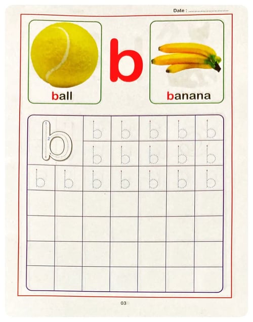 My First Preschool Picture Book Writing abc - Simple Letters inside view