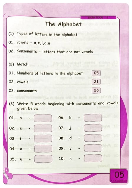 Easy Grammar Work Book 5 inside view