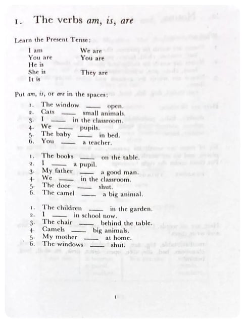 English Grammar and Exercises 1 inside view