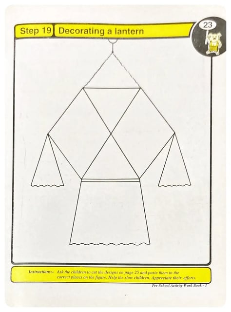 Pre-school Activity Work Book 1 inside view