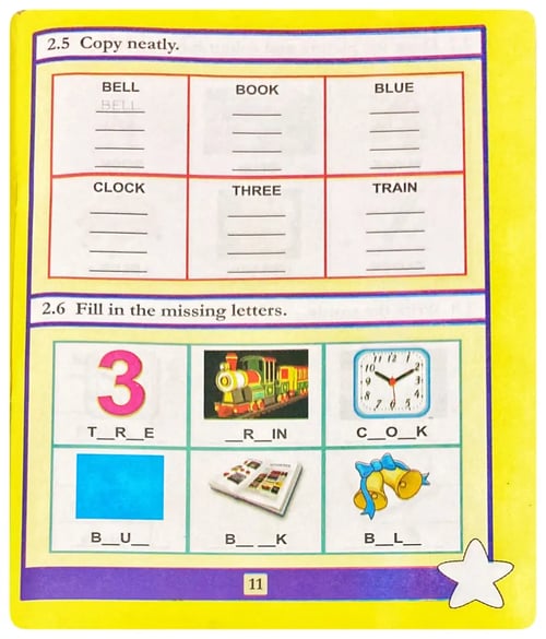 English Is Fun - Picture Work Book 2 inside view
