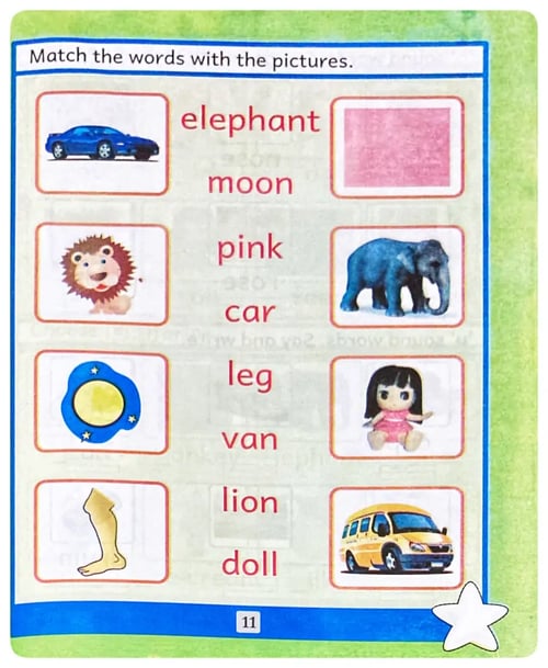 English Is Fun - Picture Work Book 3 inside view