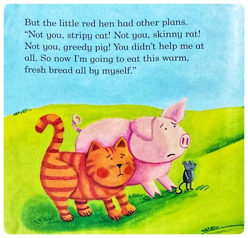 The Little Red Hen inside view