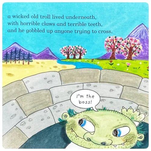 The Three Billy Goats Gruff inside view