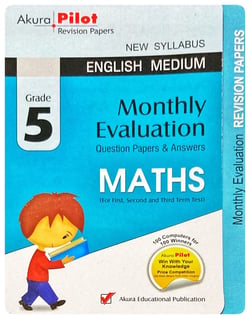 Akura - Grade 5 Maths - Monthly Evaluation Papers