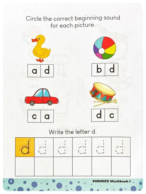 Sarasavi Phonics Reader Workbook 1 inside view