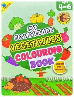 My Favourite Vegetables Colouring Book