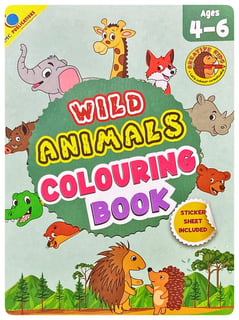Wild Animals Colouring Book