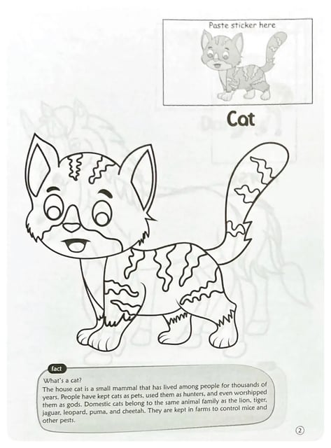 Farmyard Colouring Book inside view