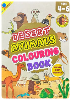 Desert Animals Colouring Book