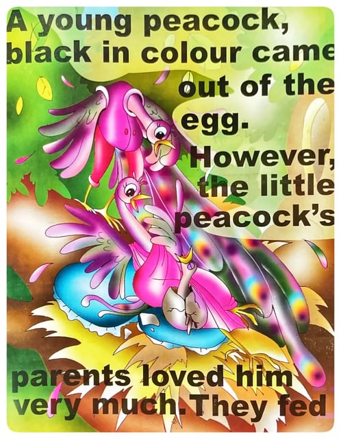 Black Peacock inside view