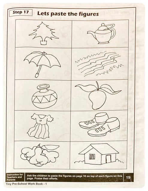 Tiny Pre-school Work Book 1 inside view