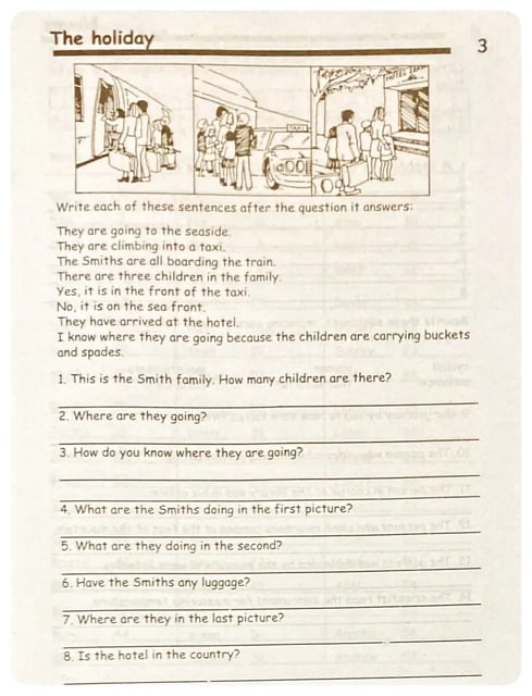 English Work Book Five inside view