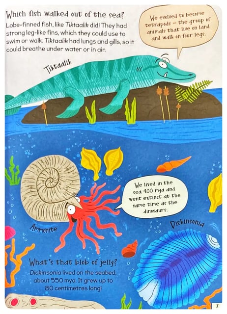 Curious Questions and Answers about Prehistoric Animals inside view