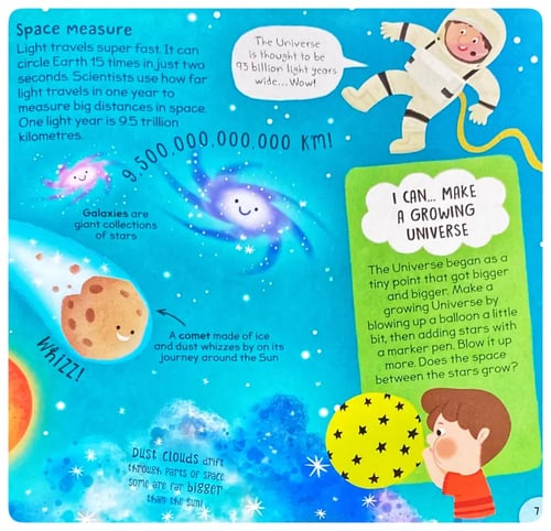 First Space Book inside view