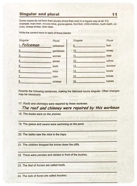 English Work Book Six inside view